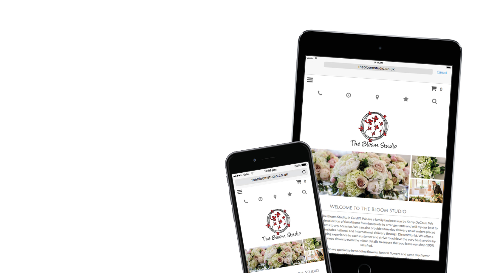 The Bloom Studio Website - Florist Websites by D2FWebsites